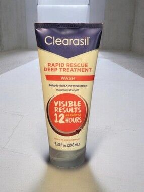 🔴 Clearasil Rapid Rescue Deep Treatment Wash - Cream & Purple